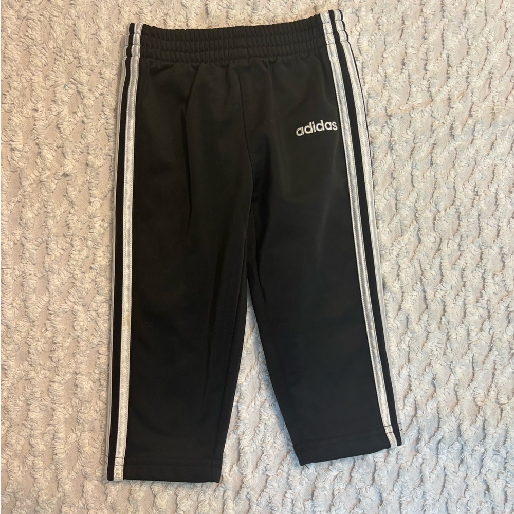 Adidas Kids Black Track Pants Baby Boy Size 12 months